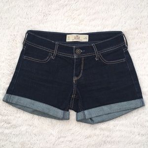 Hollister Jean Shorts, Dark Wash